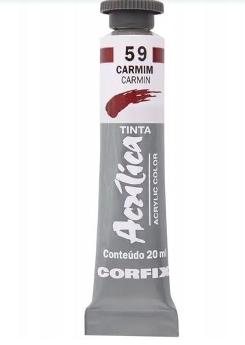 Tinta Acrílica 20ml Ref.800204-59 Carmin