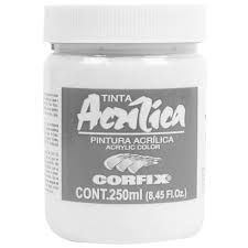 Tinta Acrílica 250ml Ref.803004- 102Branca