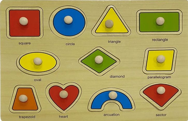 Jogo Educ.Encaixe Divert. MDF c/Pinos For...
