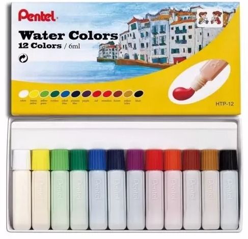 Tinta Aquarela 12 Cor 06ml Base D