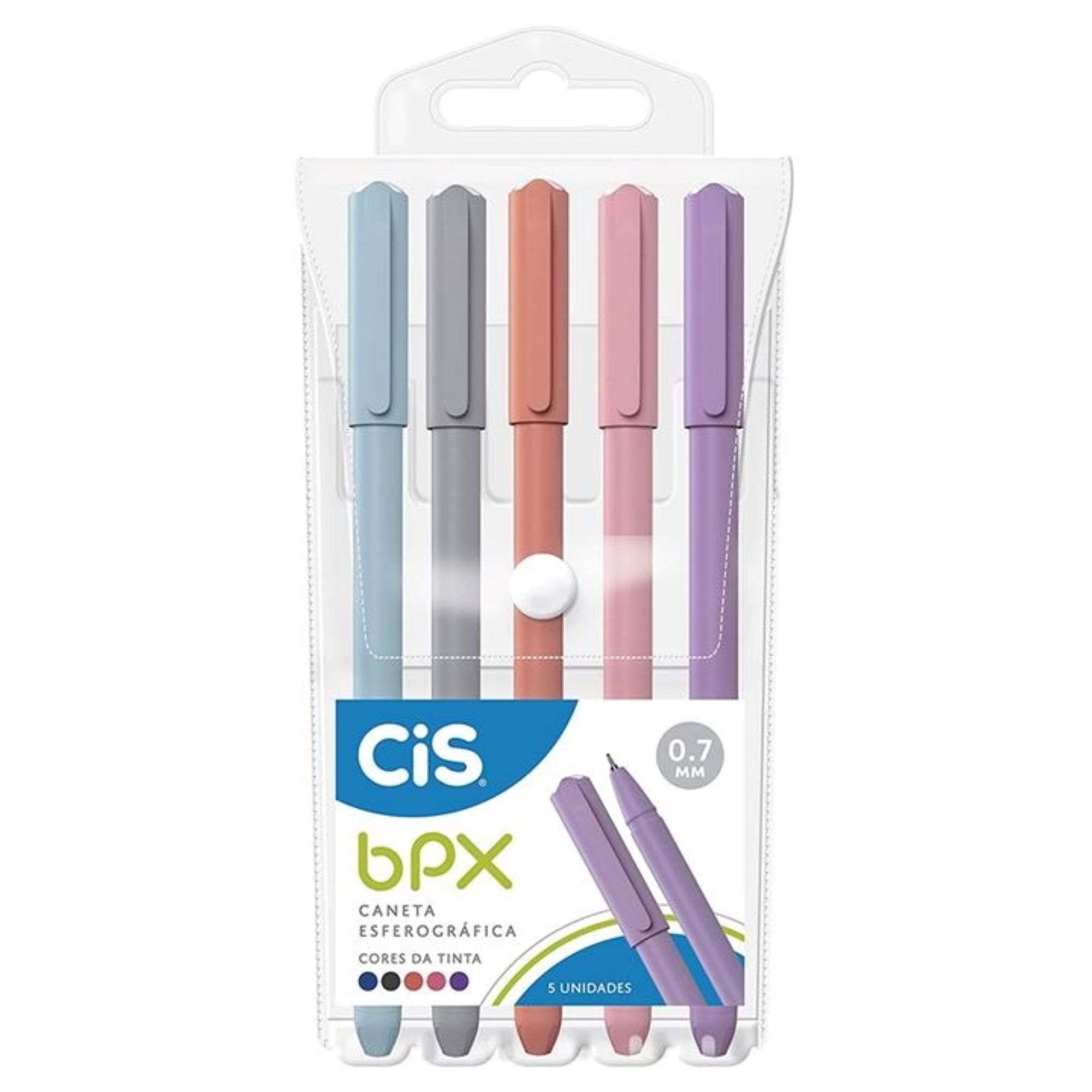 Caneta 0.7 Esf. Bpx c/5 Cores Ref.76.1116