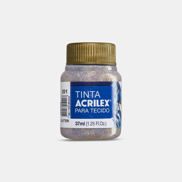 Tinta p/Tecido Glitter 37ml Ref.5040-201 ...