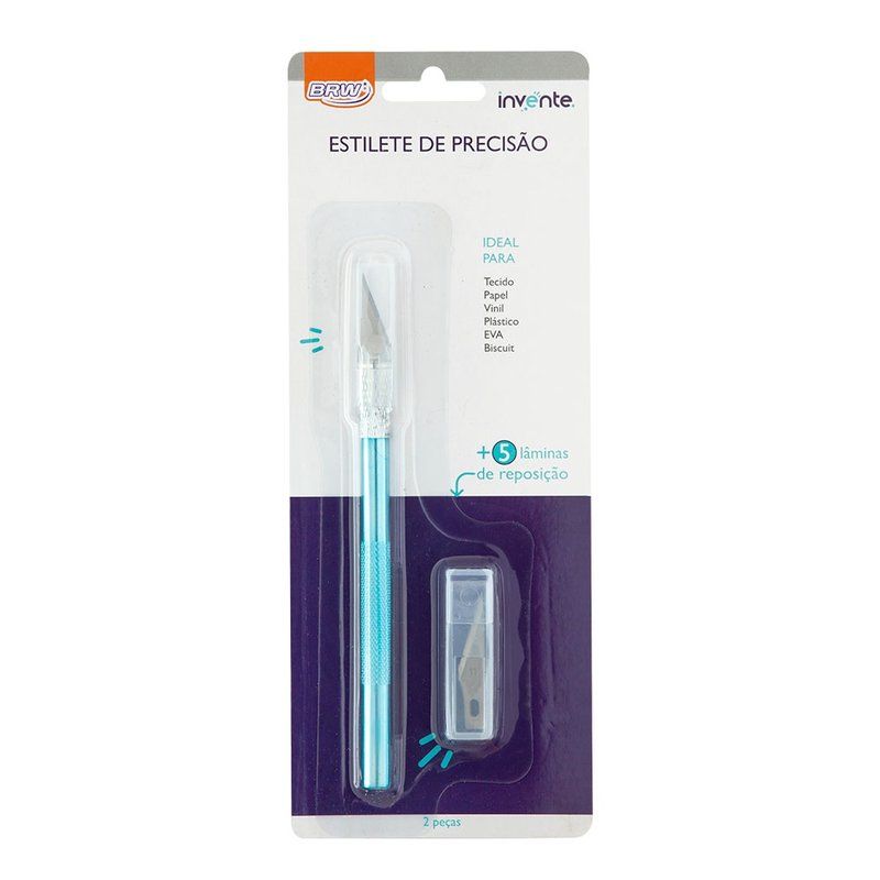 Estilete Bisturi c/6 Lâminas Ref.ES0100