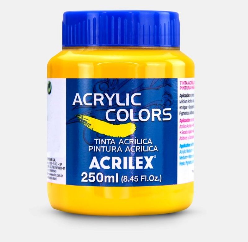 Tinta Acril. Color 250ml Ref.302 Amar Escuro