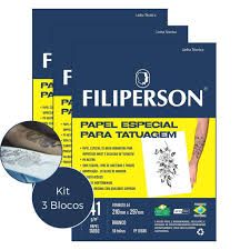 Papel p/Tatuagem A4 41g 50F Filiperson 