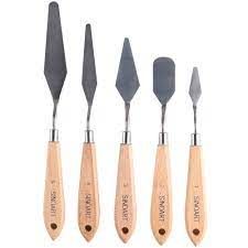 Kit Espatula de Ferro p/Pintura 5Pcs Ref....