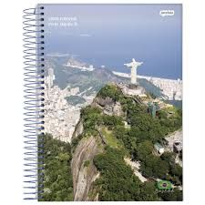 Caderno Espiral CD 200F 10 Mat Brasilidade