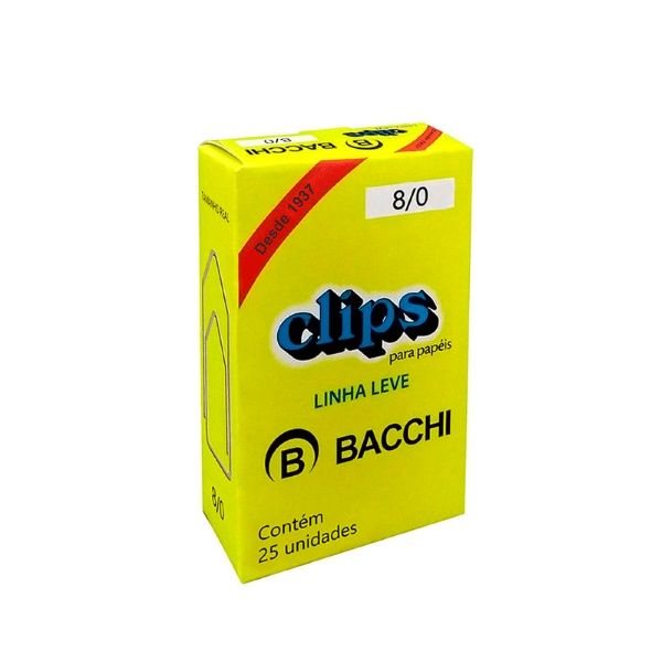 Clips Galvanizado 8/0 c/25Un Bacchi