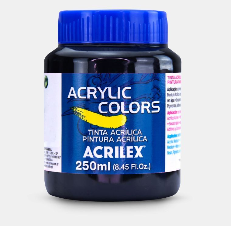 Tinta Acril. Color 250ml Ref.320 Preto