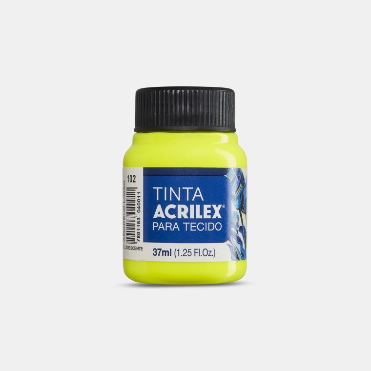 Tinta p/Tecido Fluorescente Ref.04040 37m...
