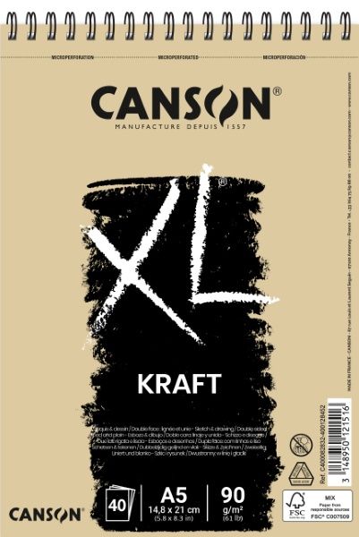 Caderno Kraft XL A5 90g Ref.6008-2832