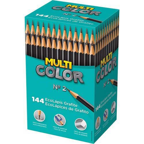 Lápis Preto Nº2 Sext. Eco Multicolor Ref....