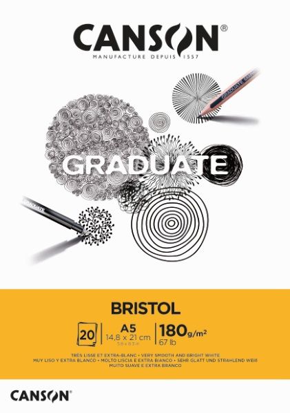 Bloco Grad. Bristol A5 180g 20F Ref.C4001...