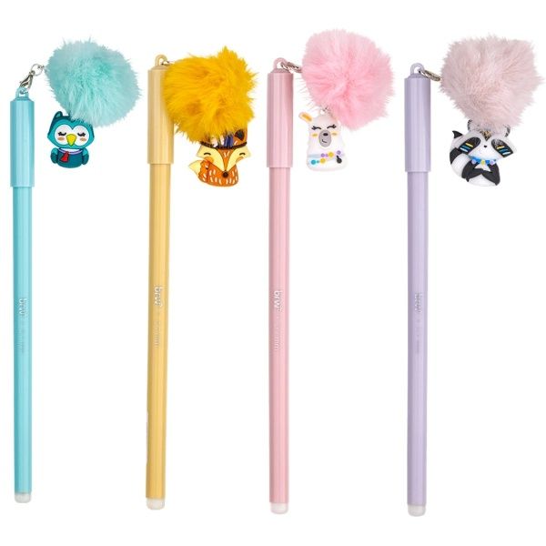 Caneta 0.7 Gel Apagável Pompom Animals Re...