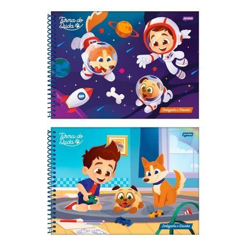 Caderno Espiral CD 80F Des. Turma do Duda...