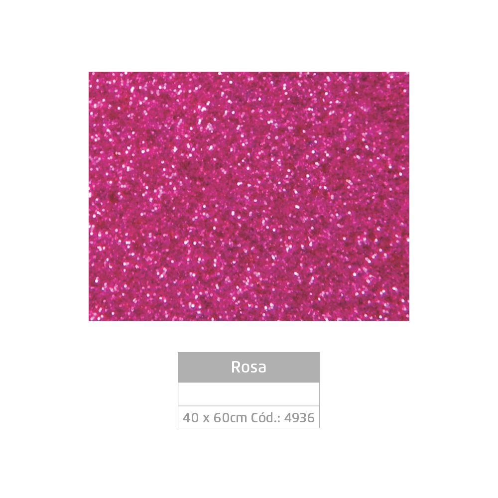 EVA c/Glitter 40x60cm Ref.4936 Rosa 