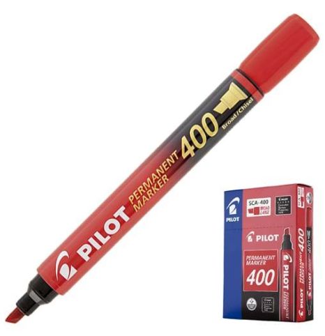 Pincel Marc. Perman. Ref.SCA-400 Vermelho