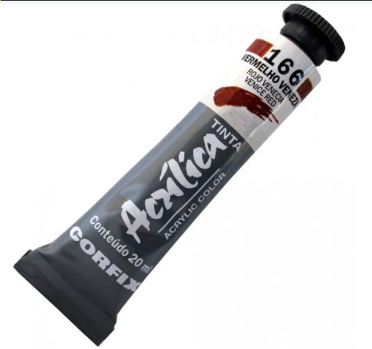 Tinta Acrílica 20ml Ref.800204-166 Vermel...