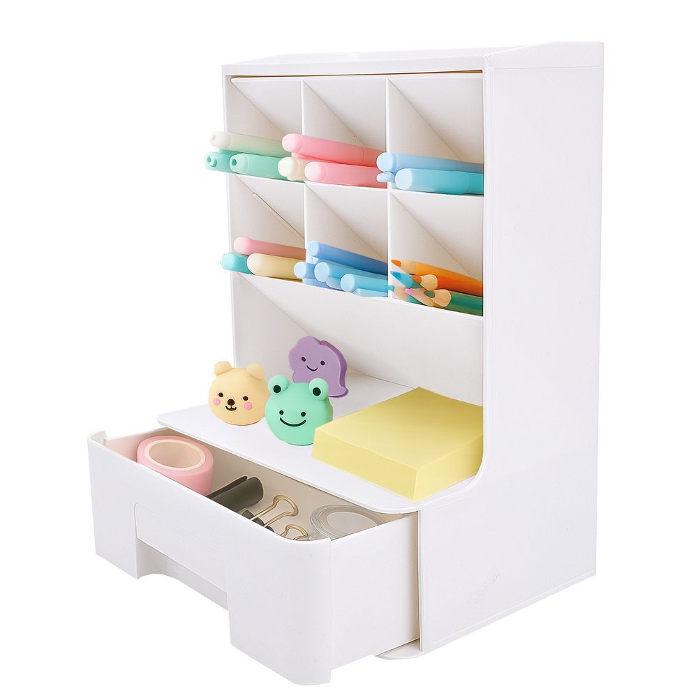 Organizador de Mesa Multiuso Branco Ref.3035