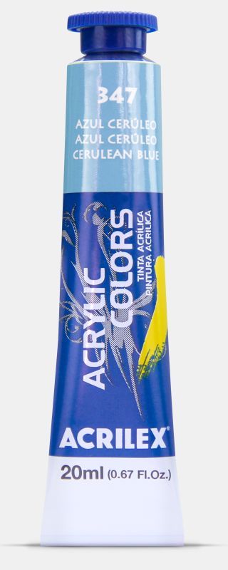 Tinta Acril. Color 20ml Ref.347 Az Ceruleo