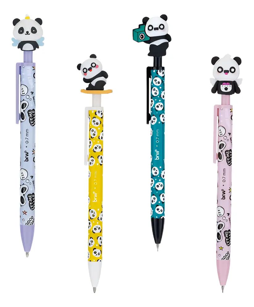 Lapiseira 0.7 Plastica D Panda Colors  Re...