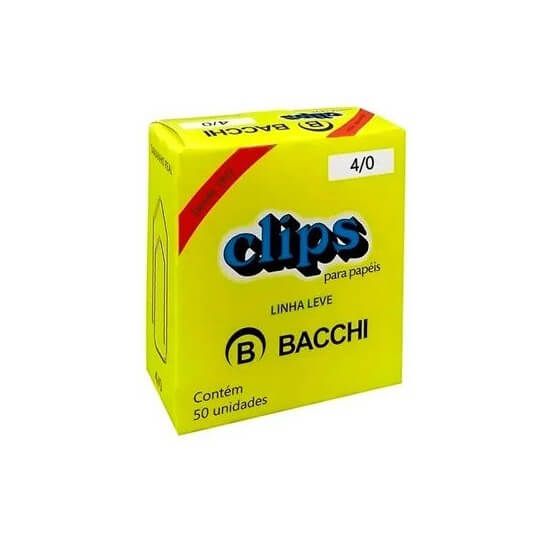 Clips Galvanizado 4/0 c/50Un Bacchi