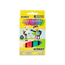 Cola Colorida 23g 4 Cores Ref.02604 