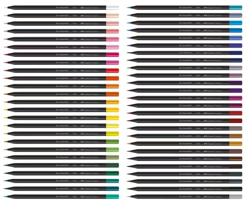 Lápis de Cor 50 Cores Supersoft Ref.210750