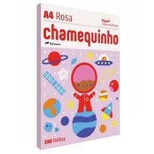 Papel Sulf. A4 75g 100F Chamequinho Rosa