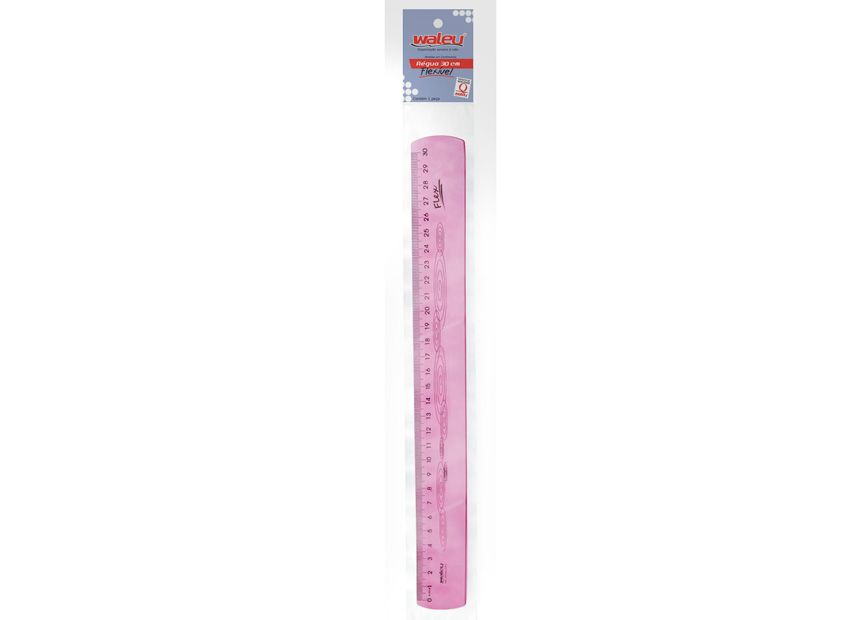 Régua Flexivel 30cm Ref.10270048 Rosa 