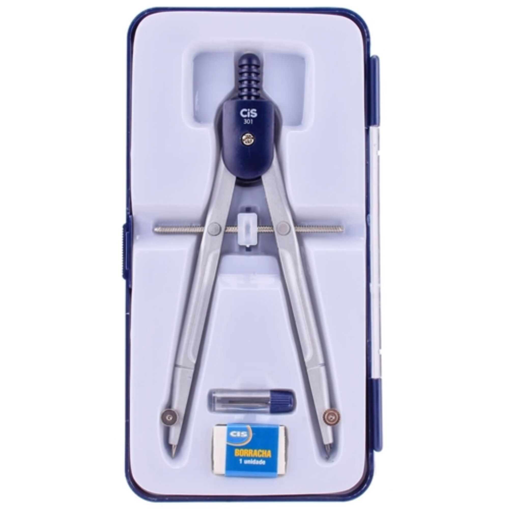 Compasso Técnico Escolar c/Borracha Ref.301