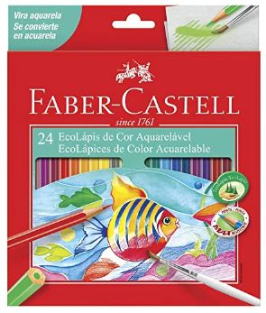 Lápis de Cor 24 Cor Aquarelável Ref.120224G