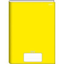 Caderno Brochurao CD 96F Stiff Amarelo 