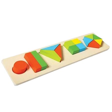 Jogo Educ Encaixe Divert MDF Formas&Fraço...