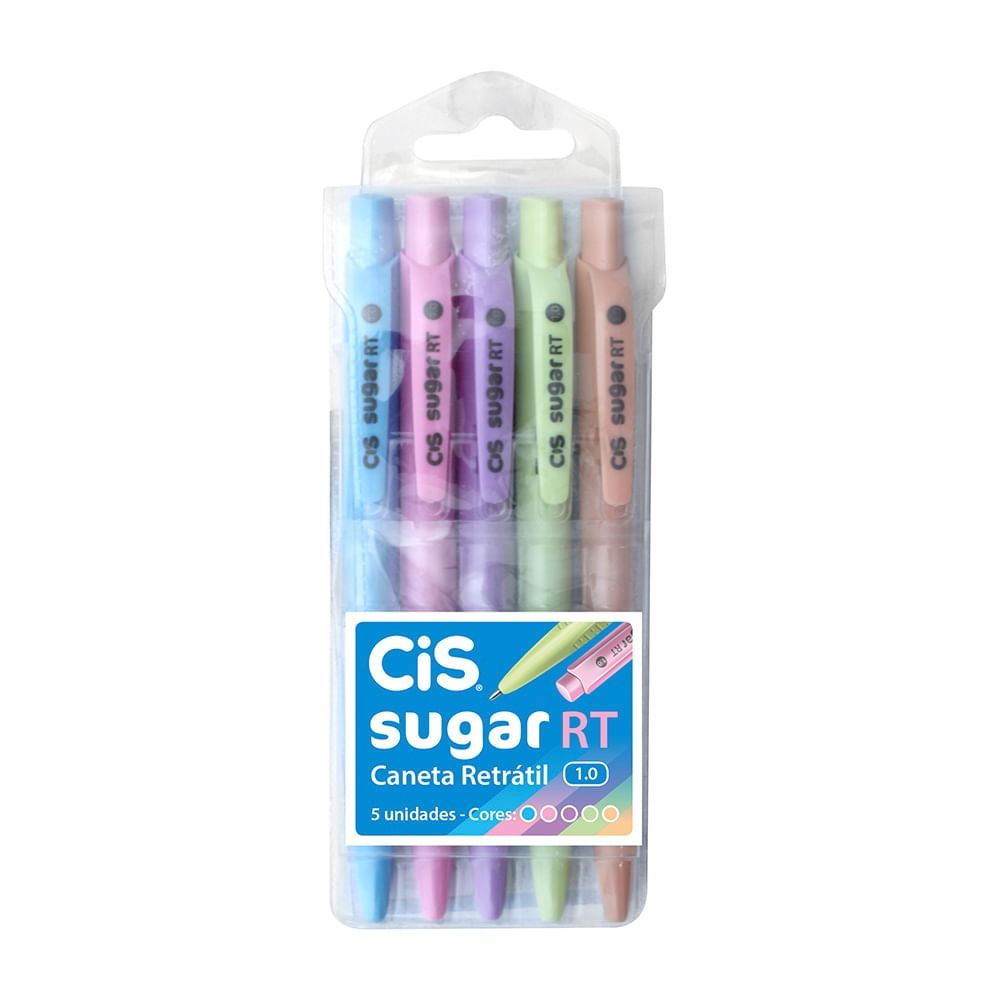Caneta 1.0 Esf. RT Sugar c/5 Ref. 55.8000...