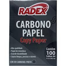 Papel Carbono A4 1Face Preto c/100F Ref.6...