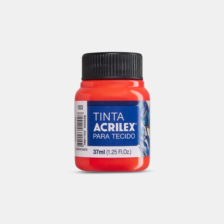 Tinta p/Tecido Fluorescente Ref.04040 37m...