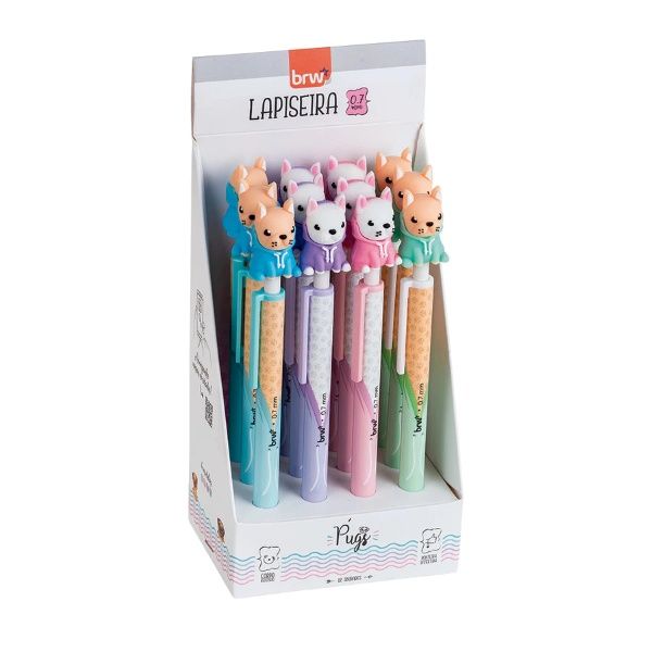 Lapiseira 0.7 Plastica Divertida Pug Ref....
