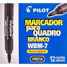 Pincel Marc. p/Quadro Branco Ref.WBM-7 Preto
