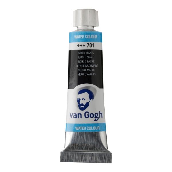 Tinta Aquarela Van Gogh 10ml Preto Ref.701