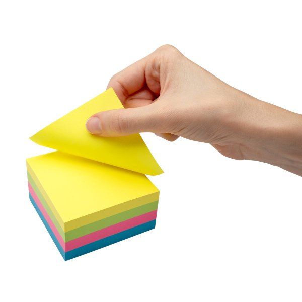 Bloco Ades. 76x76 4 Cores Neon c/400F Ref...