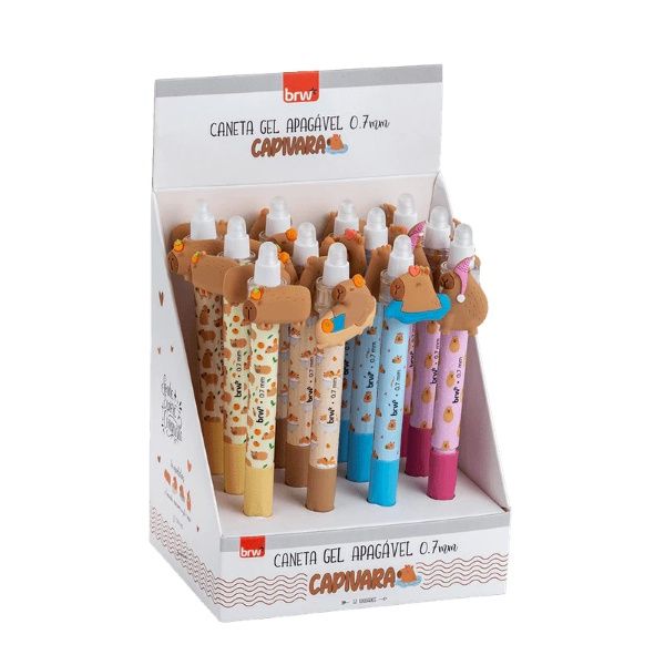 Caneta 0.7 Gel Apagável Capivara Ref.CA0225