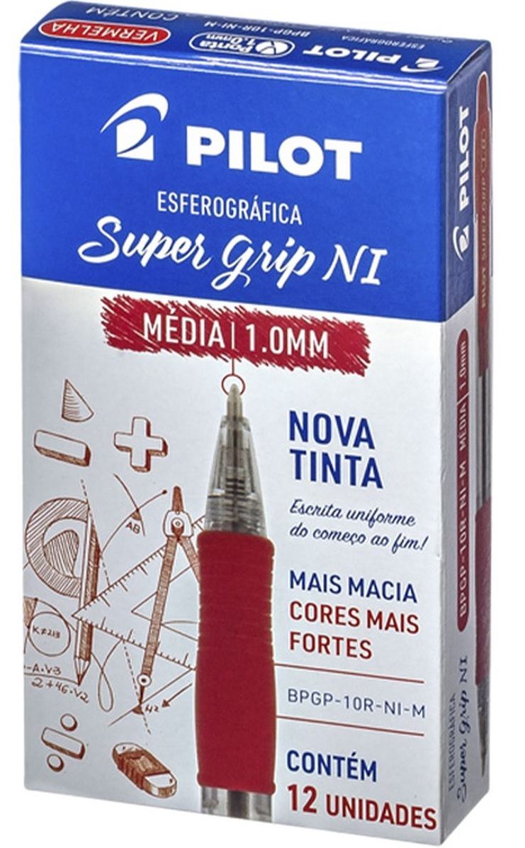 Caneta 1.0 Esf. S.Grip NI Ref.BPGP-10R-NI...