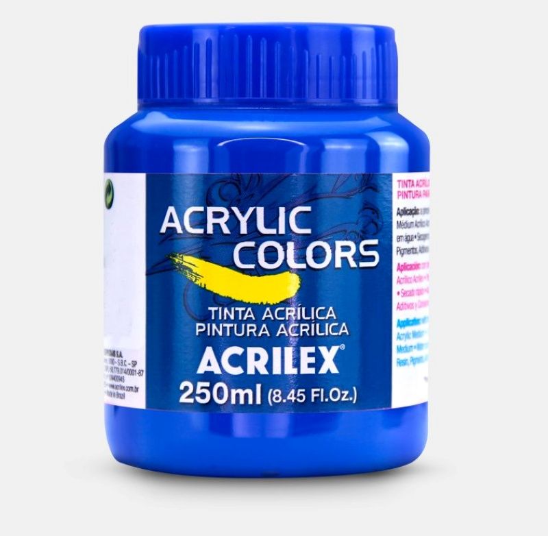Tinta Acril. Color 250ml Ref.308 Az Cobalto