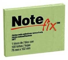 Bloco NoteFix 76x102 c/100Fls Ref.NFX7 Verde
