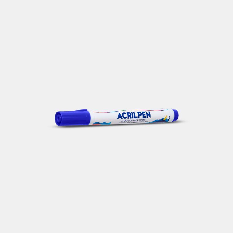 Pincel p/Tecido Acrilpen Ref.4412-501 Azu...