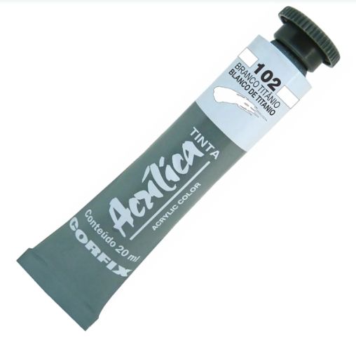 Tinta Acrílica 20ml Ref.800204- 102 Branc...