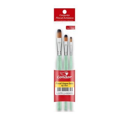 Kit Pincel Ergonômico c/3Un L.Gato Ref.4004