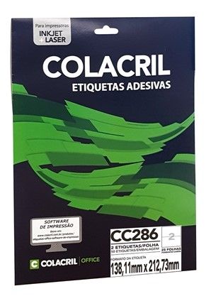 Etiqueta Inkjet/Laser Carta c/25F Ref.CC2...
