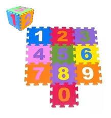 Tatame EVA c/10pç 30x30 Numeros Sortido
